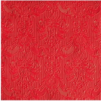 Ambiente ubrousky Elegance 3V červené 15ks 33x33cm