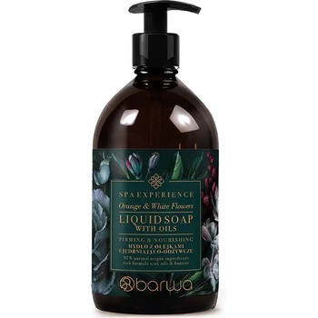 Barwa Стягащ и подхранващ течен сапун с натурални масла BARWA SPA Experience Liquid soap ORANGE & WHITE FLOWERS (BCSE336740)