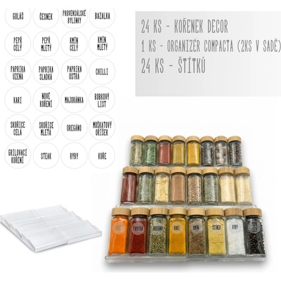 Zeller Present Sada koreníčiek DECOR s 2 schodmi do zásuvky COMPACTA 24 ks