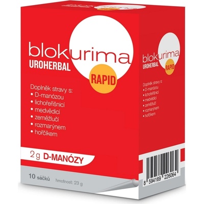 BLOKURIMA Uroherbal Rapid 2 g D-manózy 10 sáčků