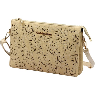 Gian Marco Venturi dámska kožená taška GMV 9096 v khaki farbe 28 x 19 x 8 cm