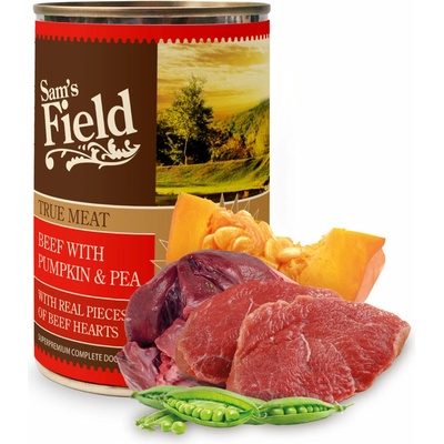 Sam's Field Adult True Beef with Pumpkin & Pea 400 g – Hledejceny.cz
