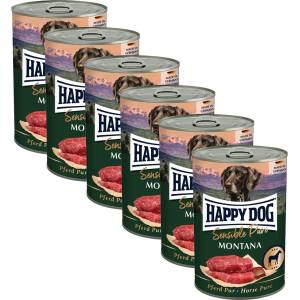 Happy Dog Pferd Pure Montana - 6 x 400 g / конско месо