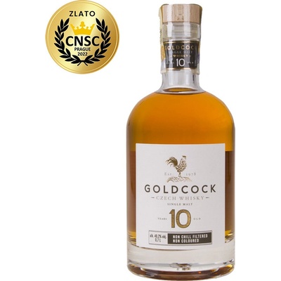 Rudolf Jelínek GOLDCOCK Single Malt 10y 49,2% 0,7 l (holá láhev)