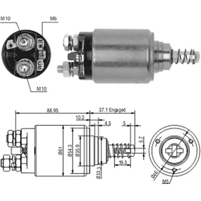 MAGNETI MARELLI Elektromagnetický spínač, startér 940113050186