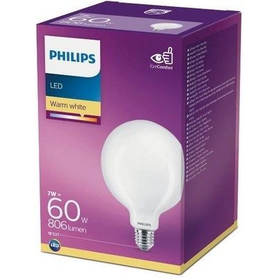Philips LED classic 7W/60W 806lm G120 E27 2700K WW FR ND SRT4