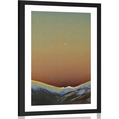 Plakát s paspartou okouzlující noční příroda - 60x90 no frame