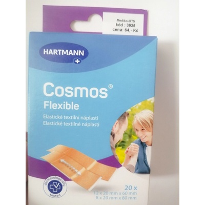 Cosmos pružná náplast dělená 2 vel. 20 ks