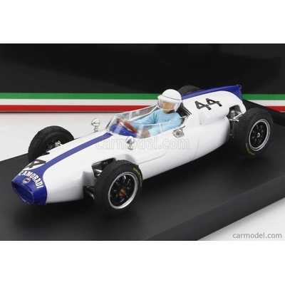 Brumm Cooper F1 T56 N 44 Belgium Gp 1961 M.gregory With Driver Figure Bílá Modrá 1:43