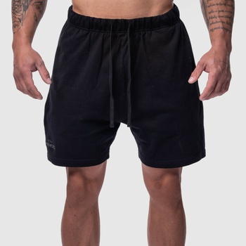 Iron Aesthetics pánske bavlnené šortky Ambition čierne