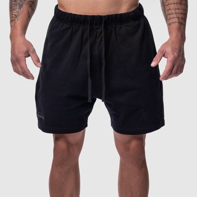 Iron Aesthetics pánske bavlnené šortky Ambition čierne