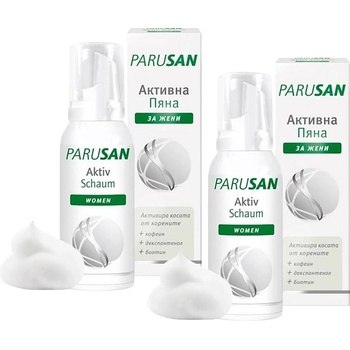 Parusan Комплект - Активна пяна за коса за жени, 2 х 100 ml