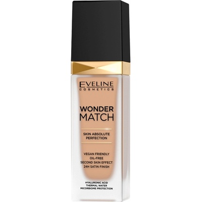 Eveline Cosmetics Wonder Match dlouhotrvající tekutý make-up s kyselinou hyaluronovou 30 Cool Beige 30 ml