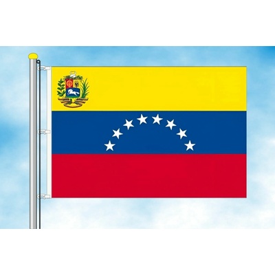 LIBEA, s.r.o. Vlajka Venezuely Rozměr: 30×45 cm, Uchycení: Karabiny na stožár