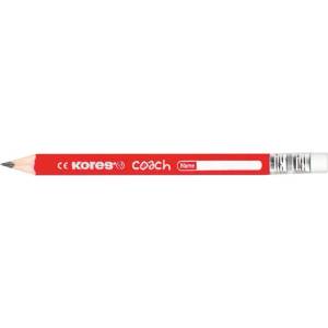 Kores Графитен молив с гума, HB, триъгълен, джъмбо, KORES "Coach" 92530 (92530)