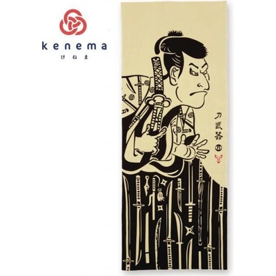 japonský šátek Tenugui Katana