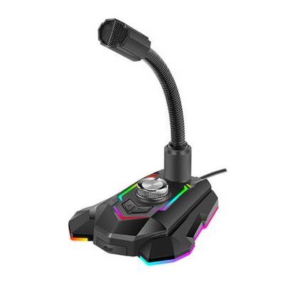 Marvo MIC-05 černá / stolní mikrofon / USB / RGB podsvícení / 1.5m (MIC-05)
