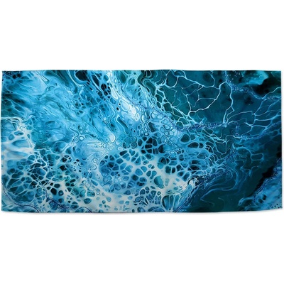 Sablio Ručník s potiskem Magická modrá 50 x 100 cm