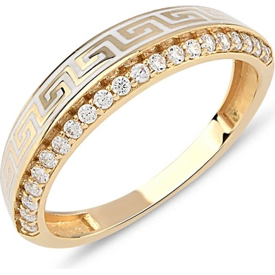 Lillian Vassago Designový zlatý prsten se zirkony LLV77 GR009