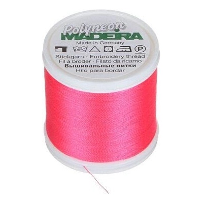 Vyšívací nitě PES Madeira Polyneon (400m) barva 1721 deep rose