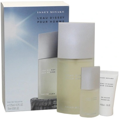 Issey Miyake L'Eau D'Issey Pour Homme EDT 125 ml + EDT 15 ml + sprchový gél 30 ml darčeková sada