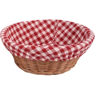 Ošatka rattan kruh - textil ORION 22 cm