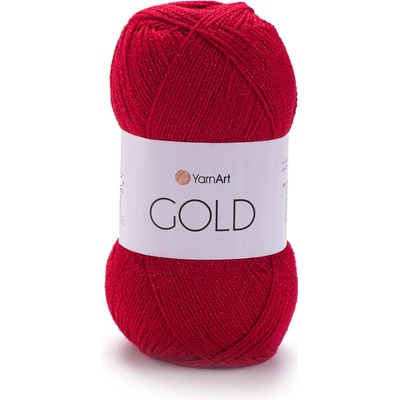 Yarn Art příze Gold 9352-A červená