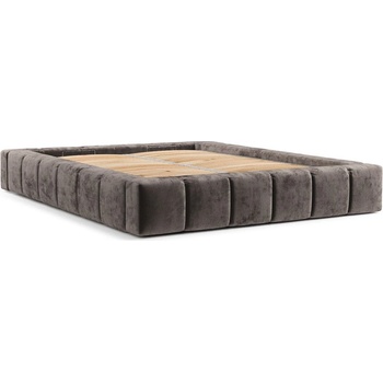 Maison de Reve Кафяво тапицирано двойно легло с място за съхранение с включена подматрачна рамка 180x200 cm Aruba L - Maison de Rêve (ARUBAL180_MDR_P0_LOT39_M0_NF_T0_L65)