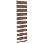 vidaXL Зебра щора, кафява, 40x100 см, ширина на плата 35, 9 см, полиестер (4014301)