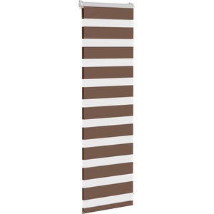 vidaXL Зебра щора, кафява, 40x100 см, ширина на плата 35, 9 см, полиестер (4014301)