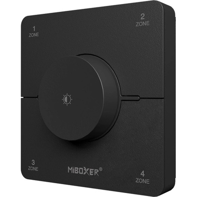 RF univerzální dálkový ovladač K0S Mi-LIGHT pro jednobarevné a CCT LED - 4 zónový černý