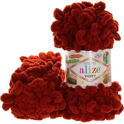 Alize Puffy 641 cihlově hnědá