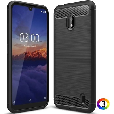 Nokia 2.2 Удароустойчив Carbon Fiber Калъф и Протектор