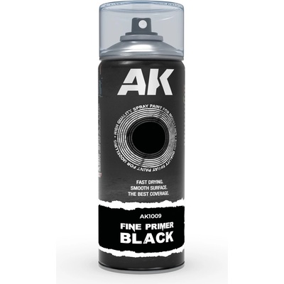 AK Interactive 1009 Jemný Primer Černý Sprej