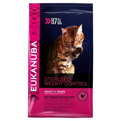 EUKANUBA Cat Overweight & Sterilised - За кастрирани или котки с наднормено тегло 3кг