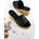 Moda Trend Дамски чехли с цяла подметка - Черни #328353 (328353_Черно)
