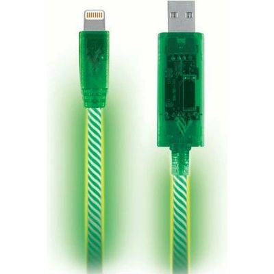 Pilot Eletronics Светещ кабел за iPhone, iPad и устройства с Lightning порт - Pilot Electronics Electro Luminescent Cable (зелен) (EL1402G )