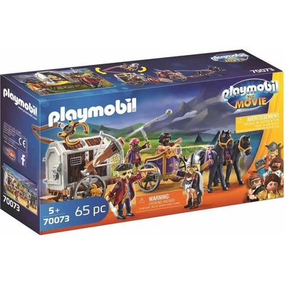 Playmobil Детски конструктор Playmobil, Чарли със затворническия вагон (PM-70073)
