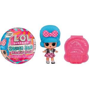 MGA Entertainment L. O. L. Surprise! Squish Sand Magic Hair Tots с колекционерска кукла - Кукли с магически пясък за коса (593188EUC)