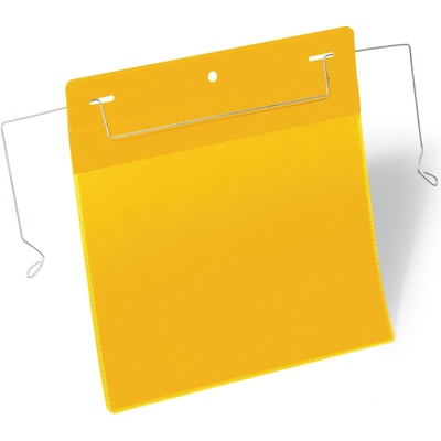 Durable Logistické vrecko, A5, na šírku, DURABLE, s drôtom, žlté
