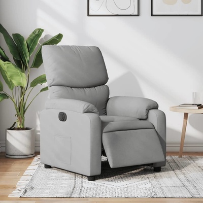 vidaXL elektrické polohovací textil 3204805 světle šedá