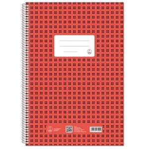 Fűzfői Papírmanufaktúra Спирална тетрадка, A4, карирана, 80 страници, FŰZFŐI "Novum" 80870000FG (80870000FG)