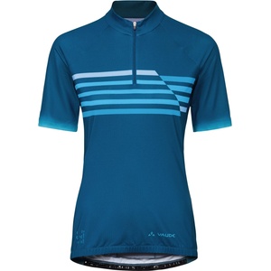 Vaude Дамска фланелка с къс ръкав за колоездене Vaude Women's Posta Half Zip Tricot II Cycling jersey - Shore Blue - размер 44 (EU) (156-2551-0615)