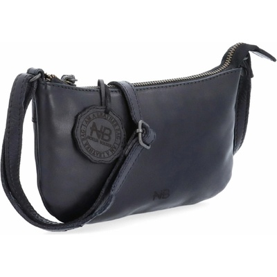 Noelia Bolger kožená dámská crossbody kabelka malá Černá