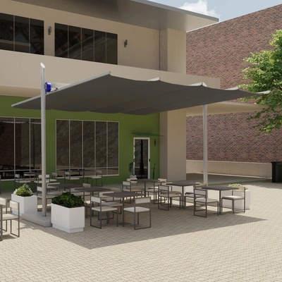 Platinum Nepremokavá Harmonika Pergola Maistra 4x4 m Graphite