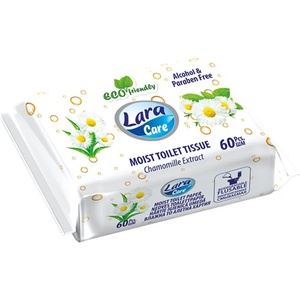 Lara Мокра тоалетна хартия Lara Care, 60 броя (54110) - ozone