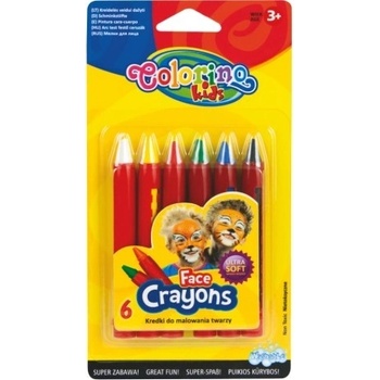 Colorino Kids pastelky na maľovanie tváre 6 farieb