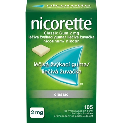 NICORETTE CLASSIC GUM ORM 2MG GUM MND 105