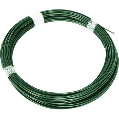 Napínací drát na pletivo poplastovaný 52 m zelený 3,4 mm Pilecký
