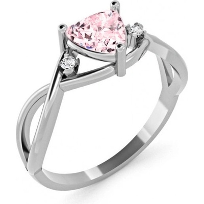 Couple prsten Karin bílé zlato se zirkony 6660301 0 8